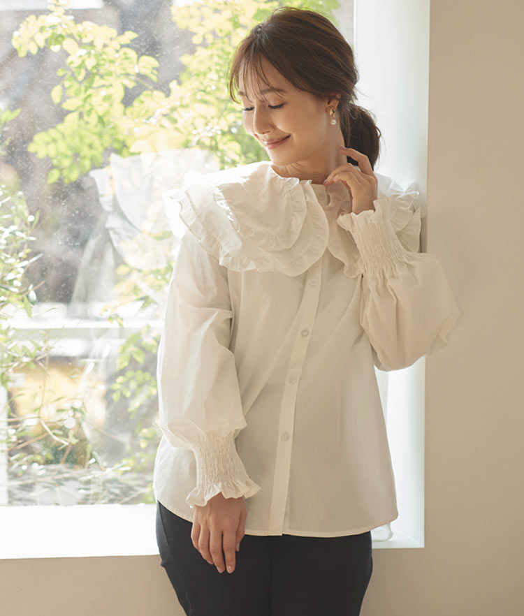 石川理咲子さんが着る春コーデ